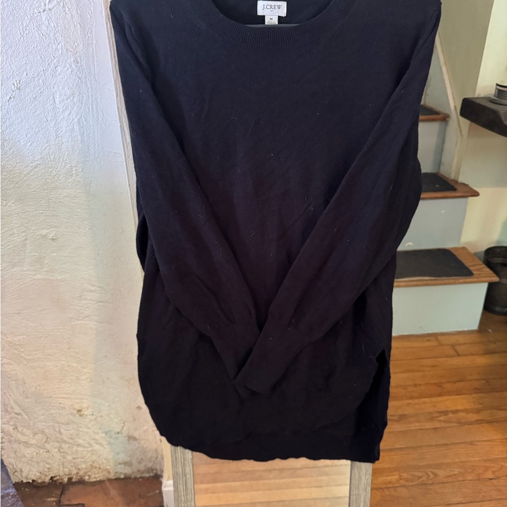 J.Crew Rich Black Knit Sweater